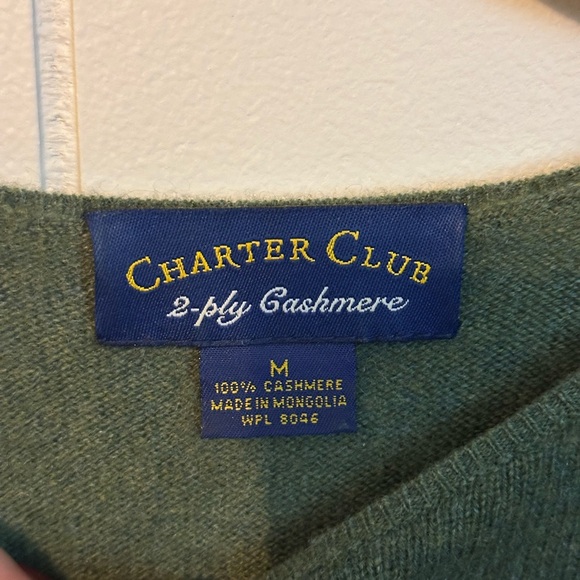 Charter Club Olive Women's Crew Neck Sweater - Picture 2 of 2